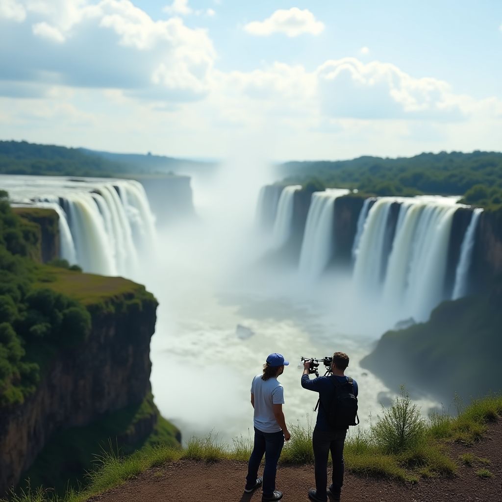 Filmación aérea en Cataratas del Iguazú
