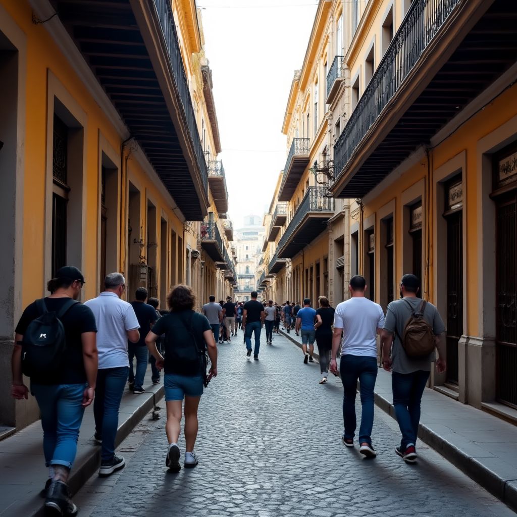 Rodaje en calle histórica de Buenos Aires
