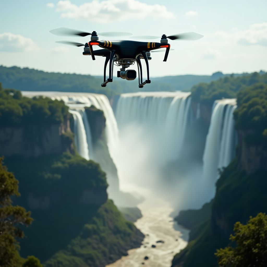 Filmación aérea en Cataratas del Iguazú